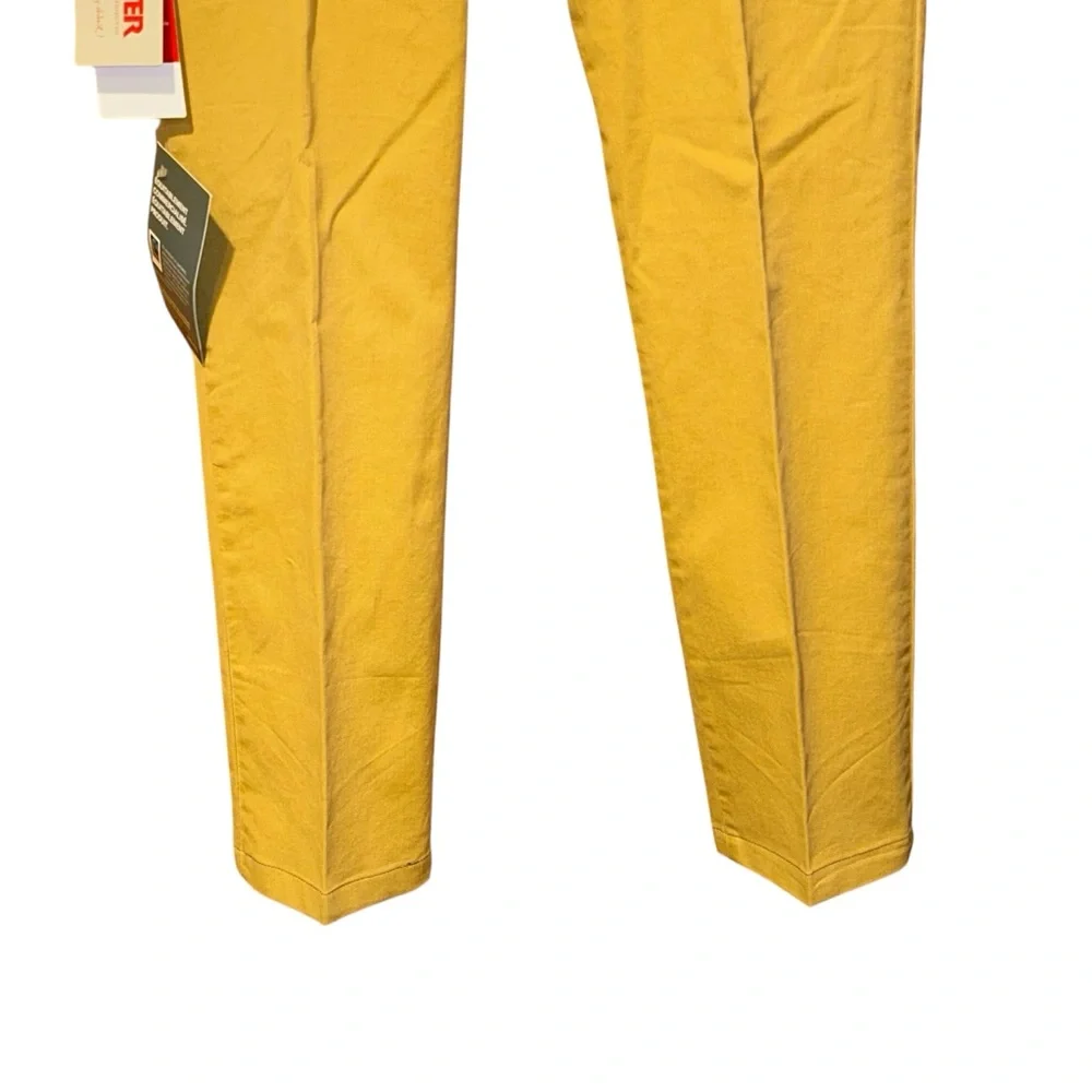 Meyer‎ Mens New York Chinos Size 32x30 42C/92 Yellow Slim Fit Dress Pants NWT